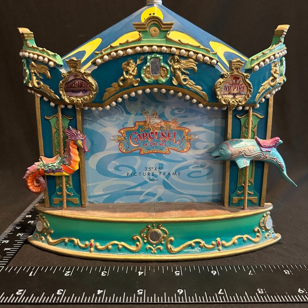 Vintage Disney California Adventure LKing Triton’s Carousel picture frame
